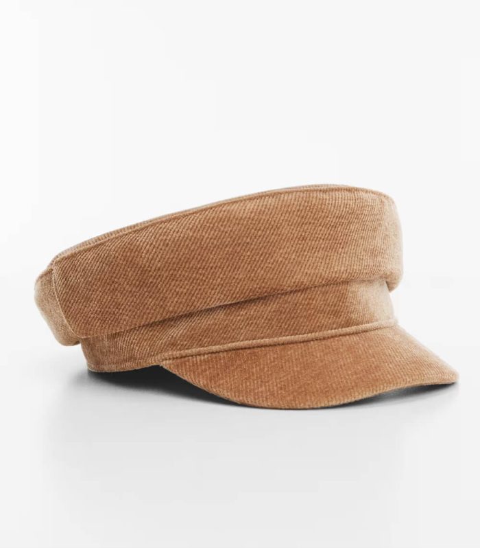 Corduroy baker cap